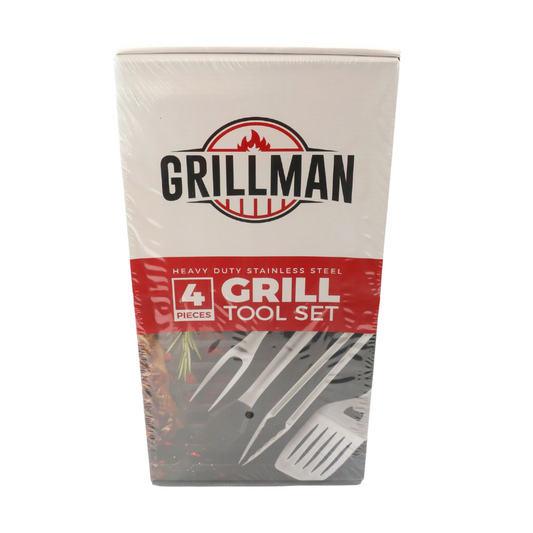 Grillman 4 Piece Grill Tool Set