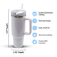 40 oz Sublimation Blank White Tall Car Mug Tumbler