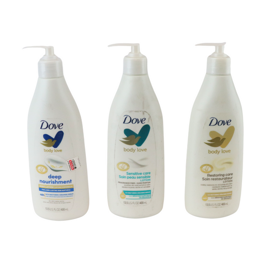 Dove Body Lotion RANDOM Assortment 13.5oz-**Packing contains shelf-ware**