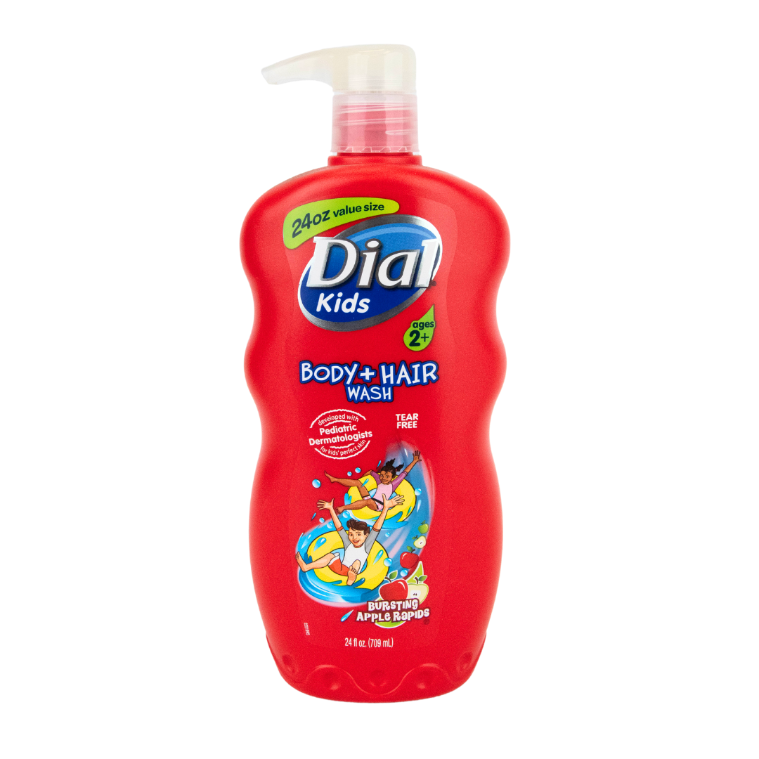 Dial Kids Hair + Bodywash Bursting Apple Rapids, 24oz