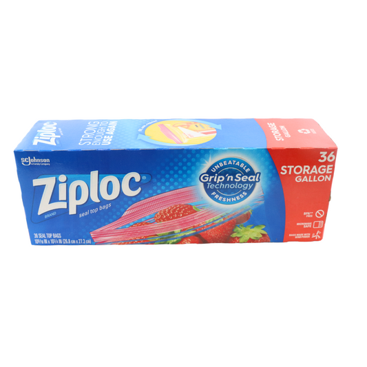 Ziploc Gallon Storage Bags, 36 Count