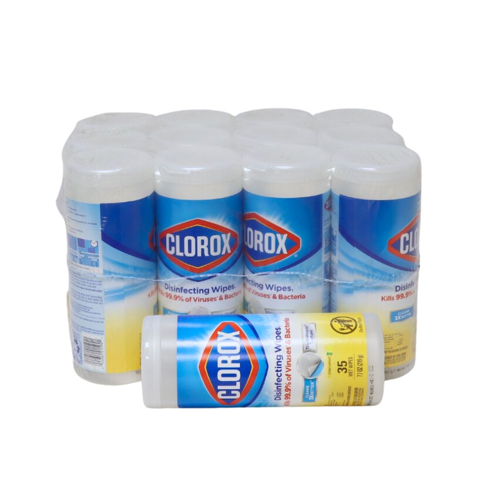 Clorox Disinfecting Wipes Lemon 35ct (SOLD AS CASE) 12/Carton