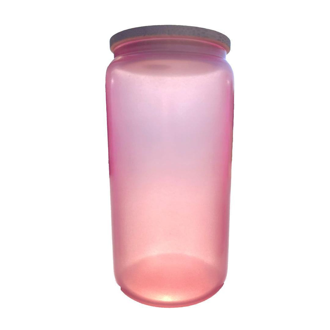Buy UV Glow 16oz Sublimation Glass Tumblers-Matt's Warehouse Red