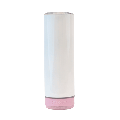 20 oz Sublimation Blank White Tumbler with Bluetooth Speaker, Variety of Colors