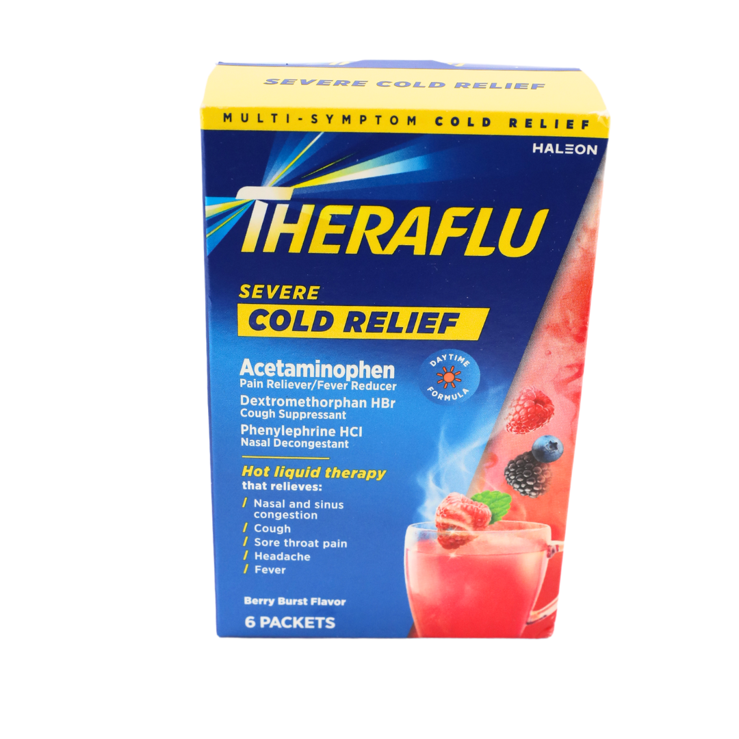 Theraflu Sever Cold Relief Medicine, 6 Count-BEST BY 07/30/26