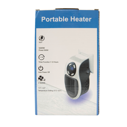 Portable Plug-In Heater 7" x 4"