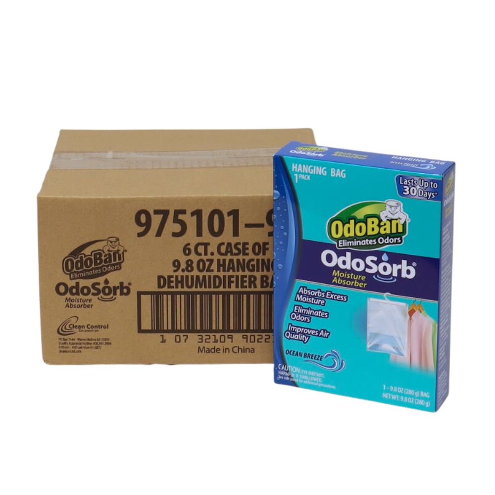 OdoBan OdoSorb Hanging Bag 9.8 oz, (SOLD AS CASE) 6/Carton