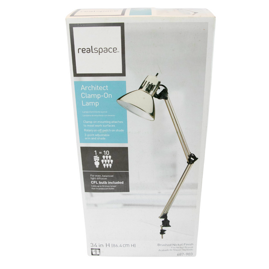 Realspace Architect Clamp On Lamp