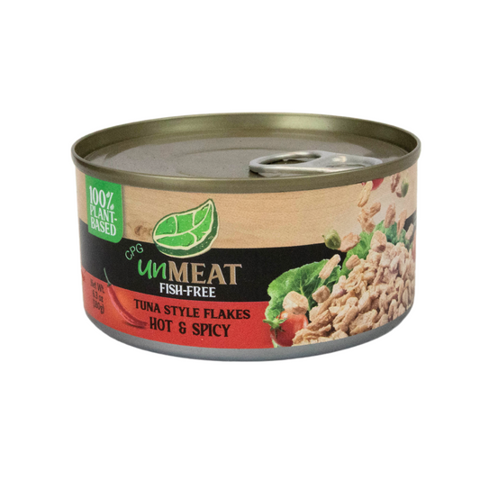 UnMeat Fish-Free Tuna Style Hot and Spicy Flakes 6.3oz-BEST BY 11/30/24