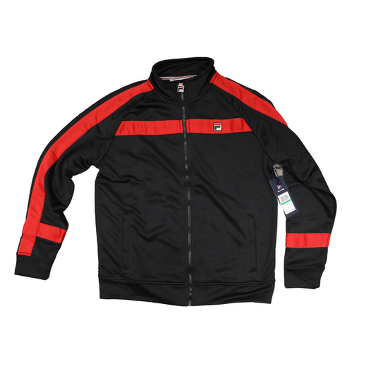 Fila Zipper Jacket Red and Black, Size Large