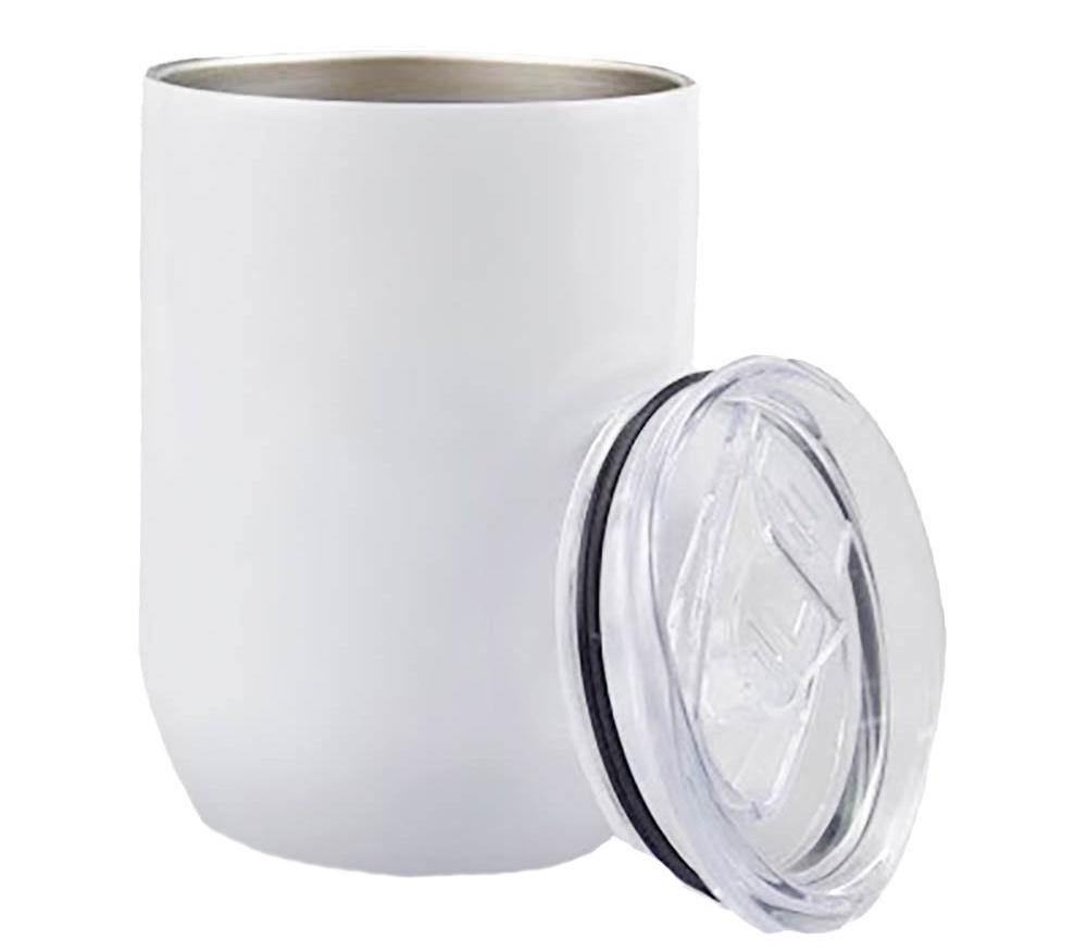 12 oz Sublimation Blank White Straight Blank Wine Tumbler Cup