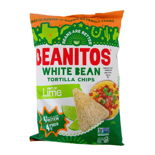 Beanitos White Bean Tortilla Chips Hint Of Lime 5oz-BEST BY 03/03/25