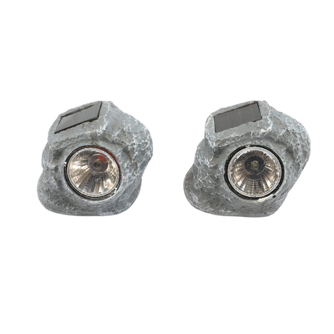 Touch of Eco Solar LED Rock Lights, 2 Count