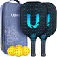 Uteeqe Pickball Paddles Set of 2, 4 outdoor Balls & Carry Bag