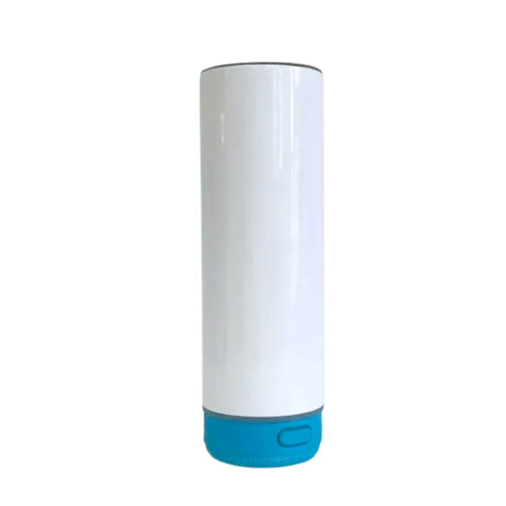 20oz Sublimation Blank White Tumbler with Bluetooth Speaker