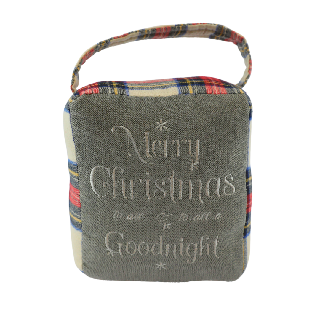 Bright Ideas Merry Christmas Door Stopper 8in.