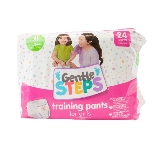 Gentle Steps 2T 3T Girls Training Pants 24 Count