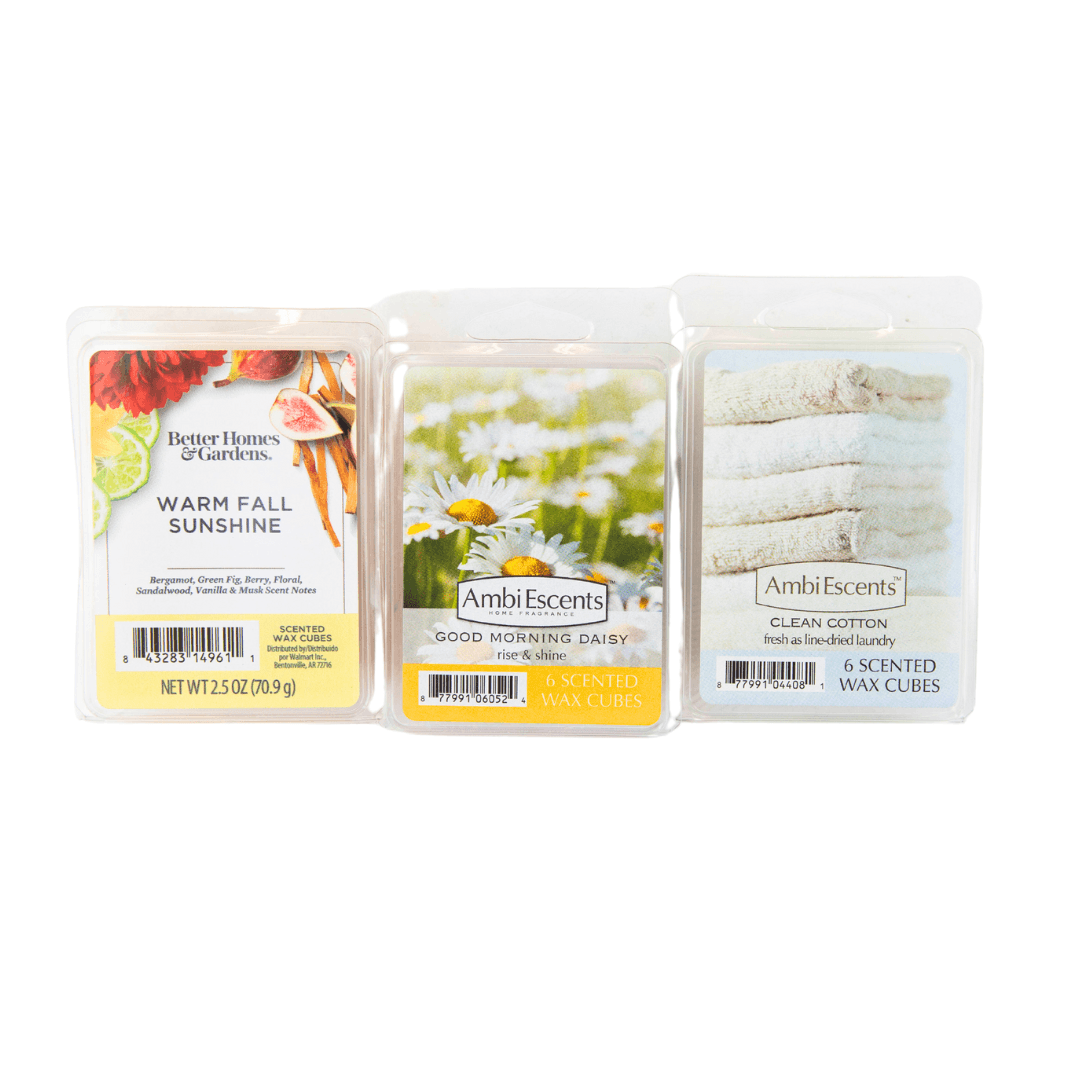 Better Homes & Gardens or Ambi Escents Scented Wax Cubes 2.5oz and 3.5oz, 6 Count