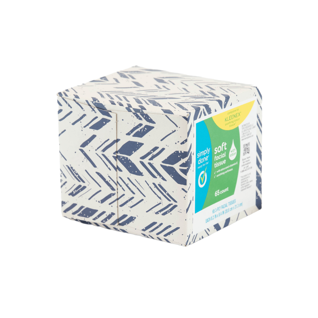 Simply Done Facial Tissue with Lotion 65 Count