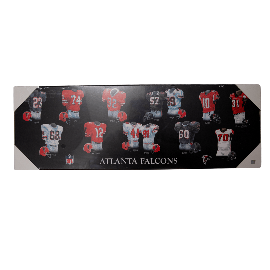 NFL Atlanta Falcons Licensed Legacy Uniform Plaque 8" x 23"