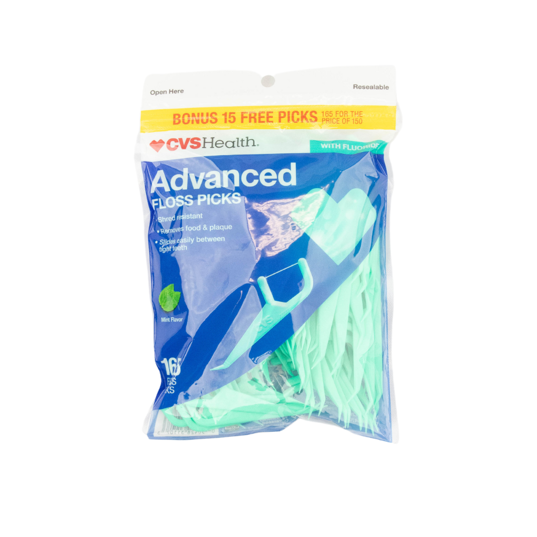 CVS Health Advanced Floss Pick 165 Count