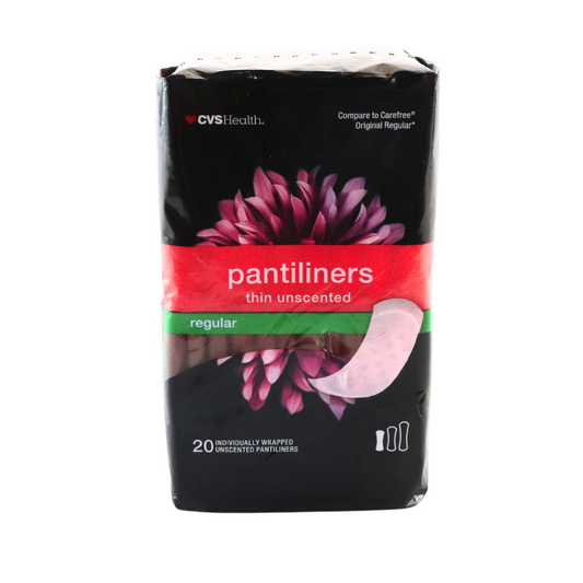 CVS Health Unscented Thin Regular Pantiliners, 20 Count