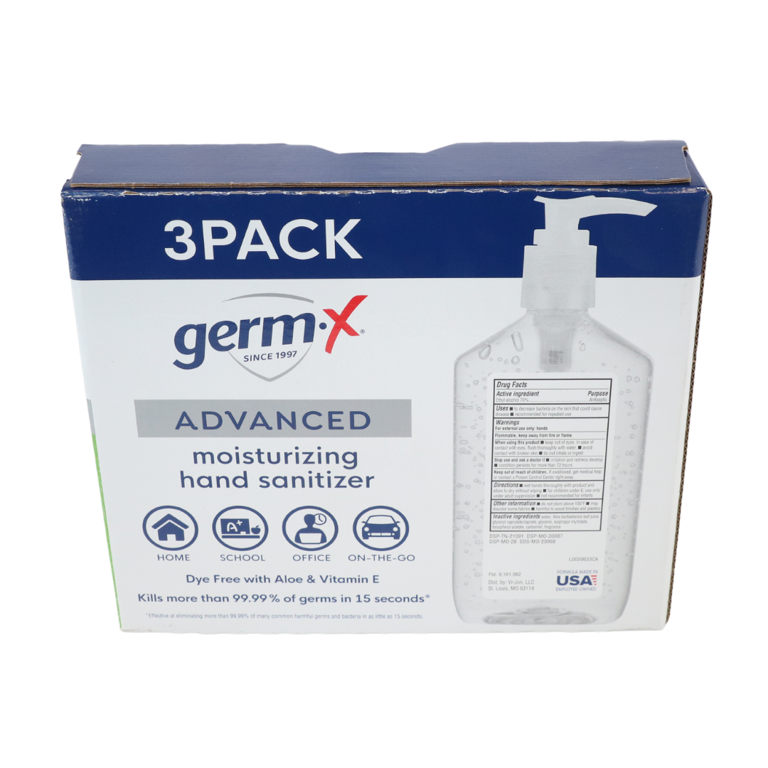 GermX Hand Sanitizer 12oz, 3 Count-BEST BY 12/19/24