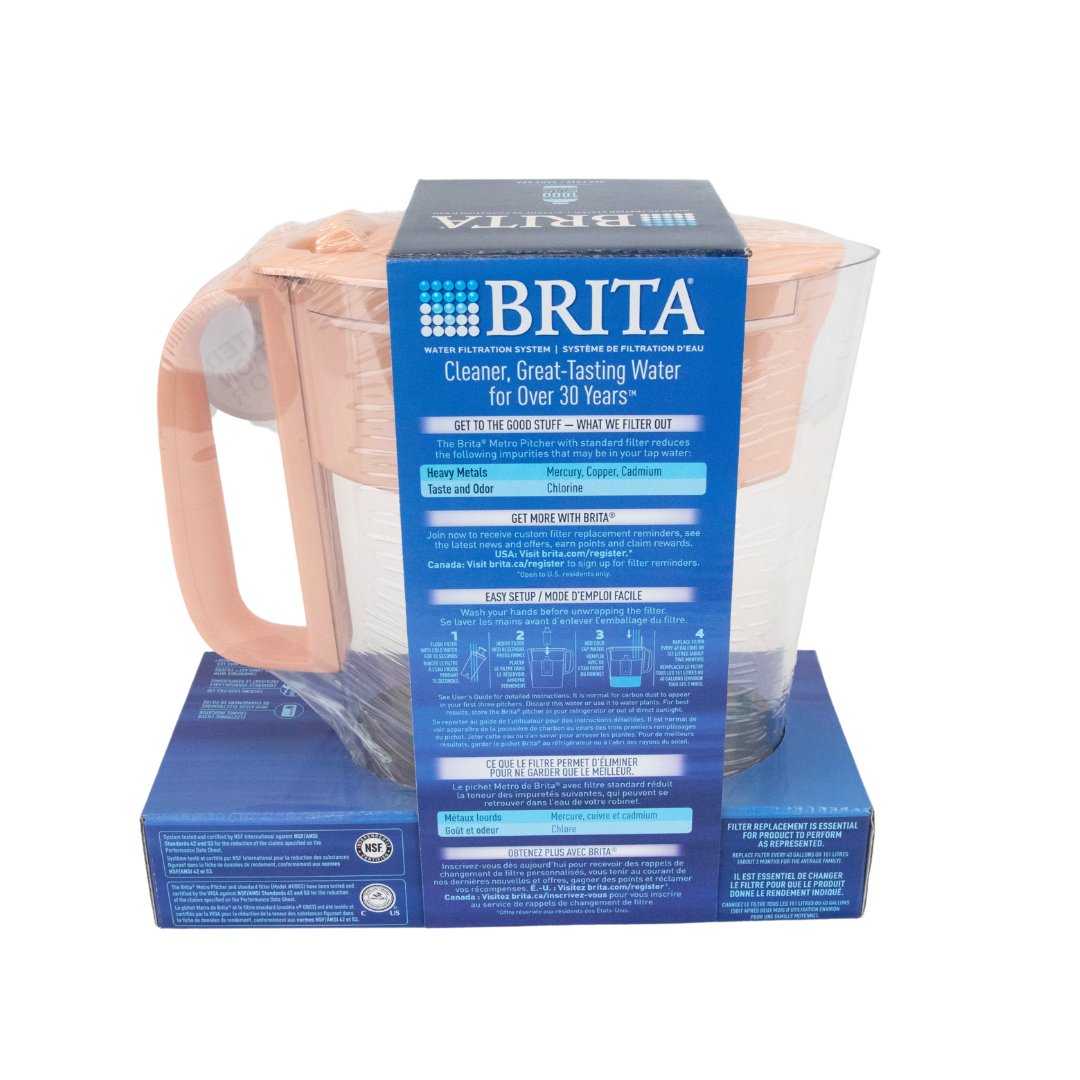 Brita Metro 6 Cup Filter Pitcher including filter