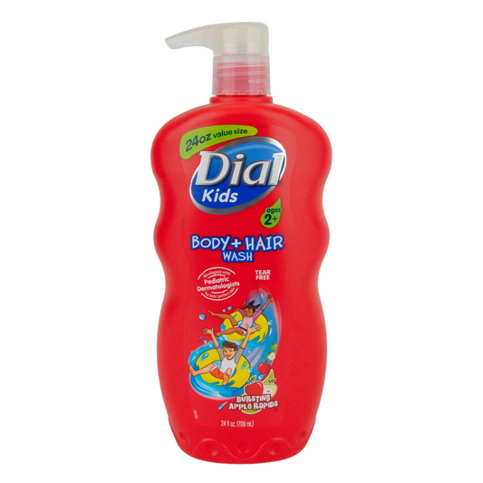 Dial Kids Ages 2+ Hair & Bodywash Bursting Apple Rapids, 24oz