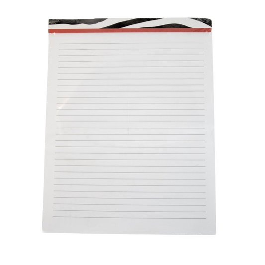 Divoga Zebra Print Legal Lined Paper Pad 8.5 x 11