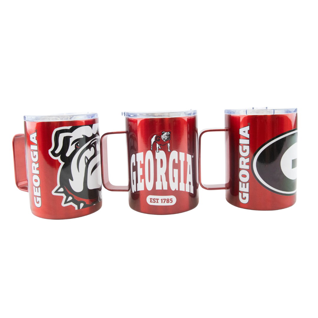 NCAA GA Bulldogs Licensed Stainless Steel Mugs 15oz