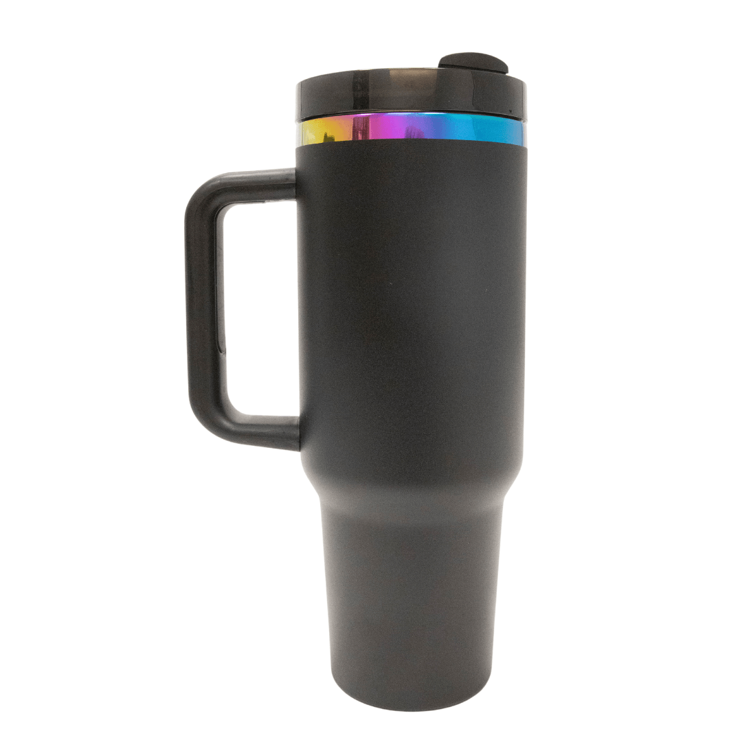 Laser Etch Tumbler Rainbow Ring 40oz