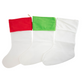 Sublimation Blank Christmas Stocking, 16" x 6"