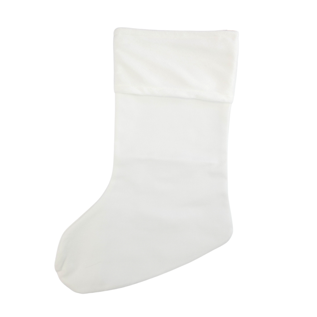 Sublimation Blank Christmas Stocking, 16" x 6"