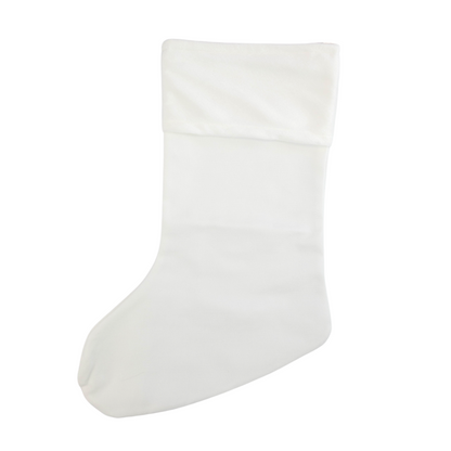 Sublimation Blank Christmas Stocking, 16" x 6"