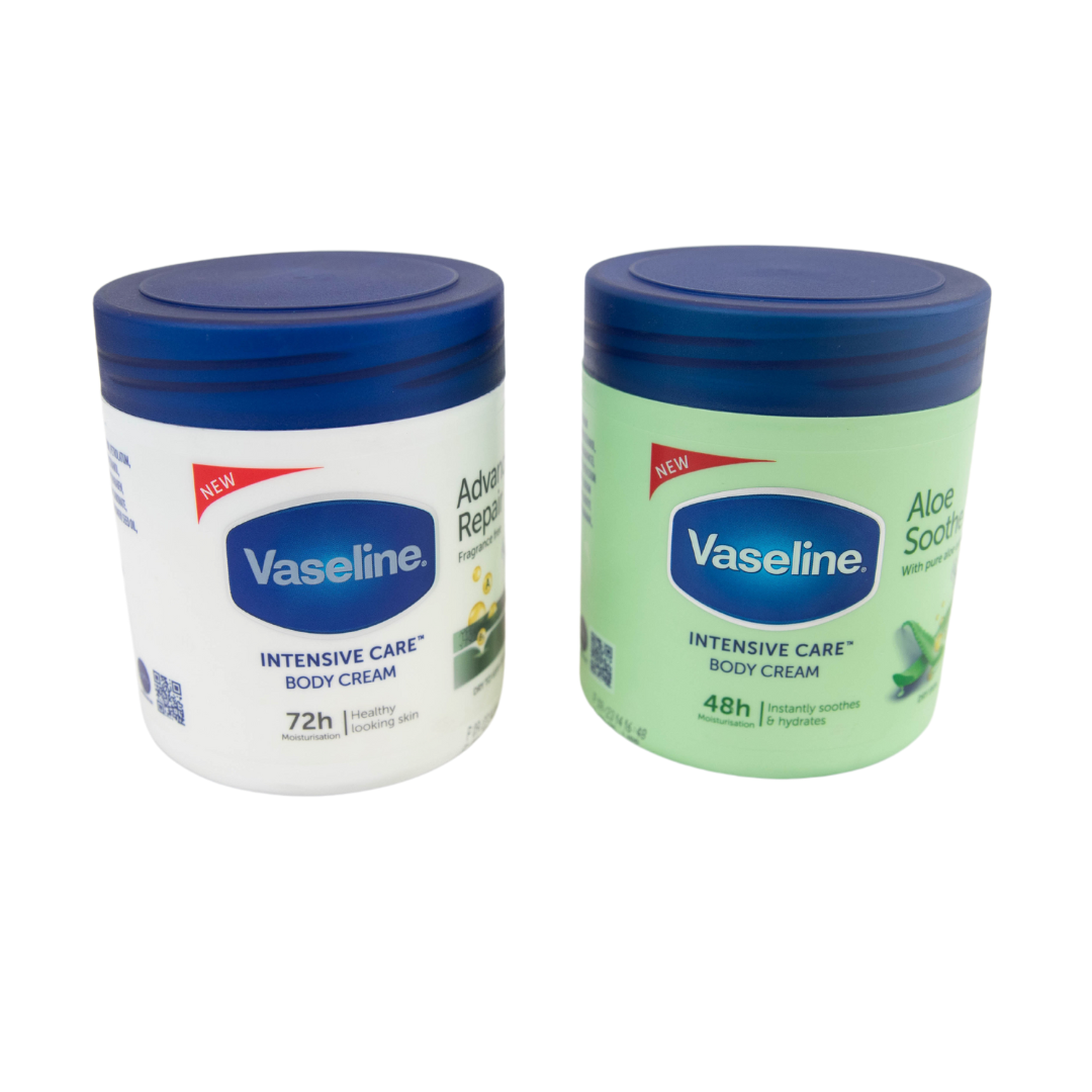 Vaseline Aloe Soothe or Advanced Repair Body Cream 400mL