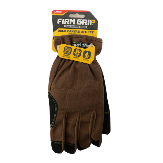 Firm Grip Duck Canvas Utility Gloves, Large