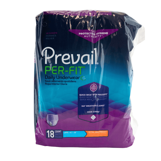 Prevail PerFit Women's Daily Underwear Large 18 Count