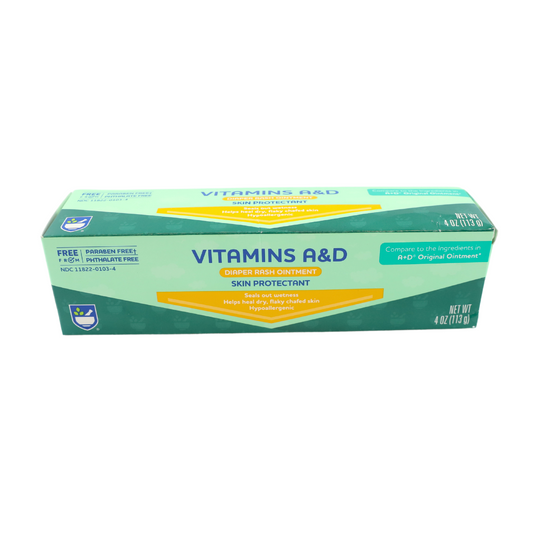 Rite Aid Vitamin A and D Diaper Rash Ointment 4oz