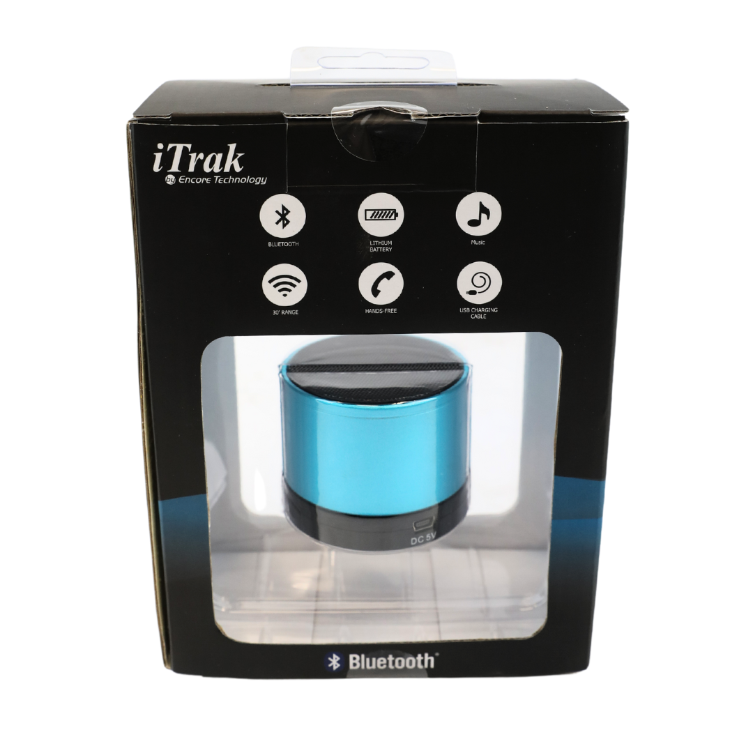 iTrak Blue Bluetooth Speaker 2" x 3"