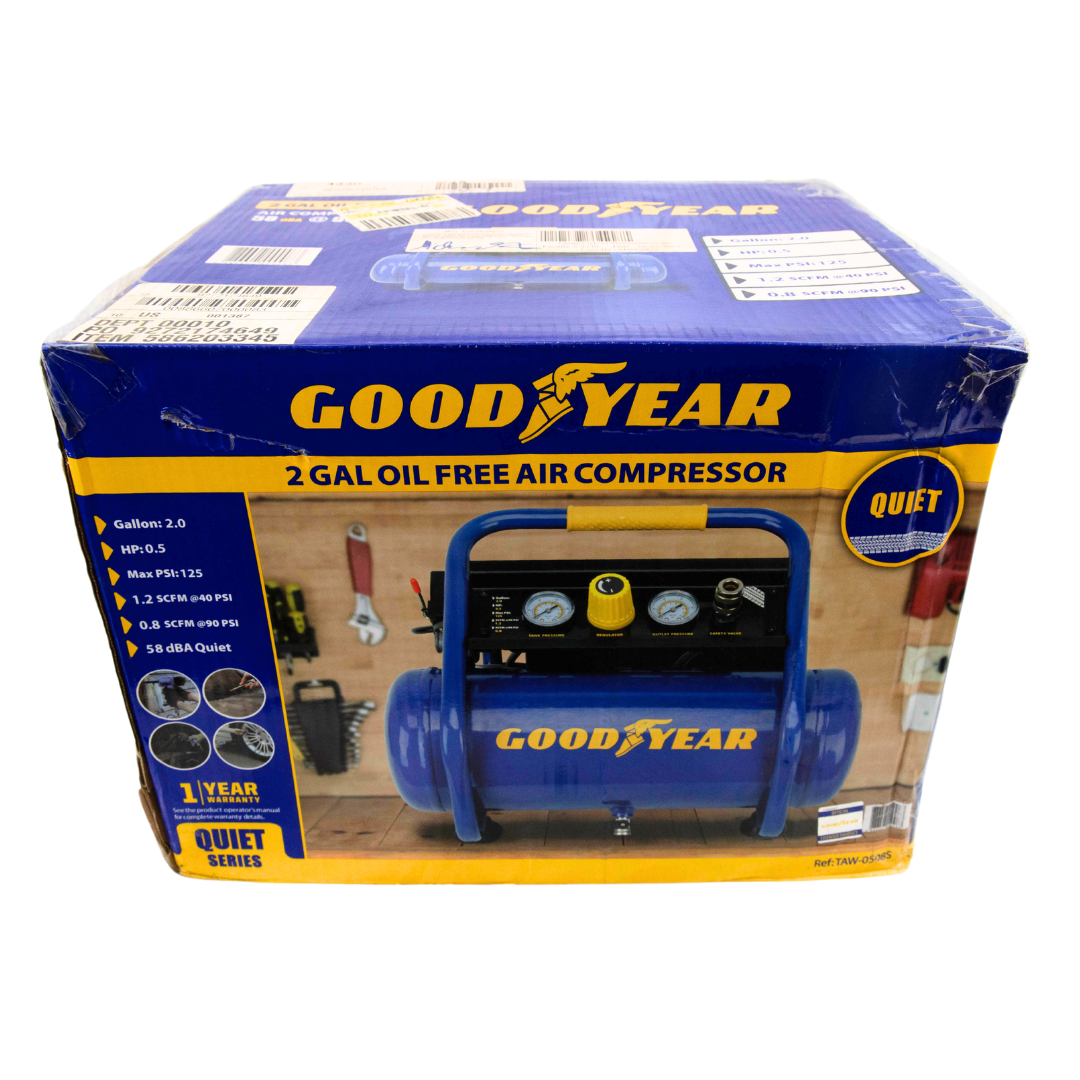 GoodYear 2 Gallon Oil Free Air Compressor