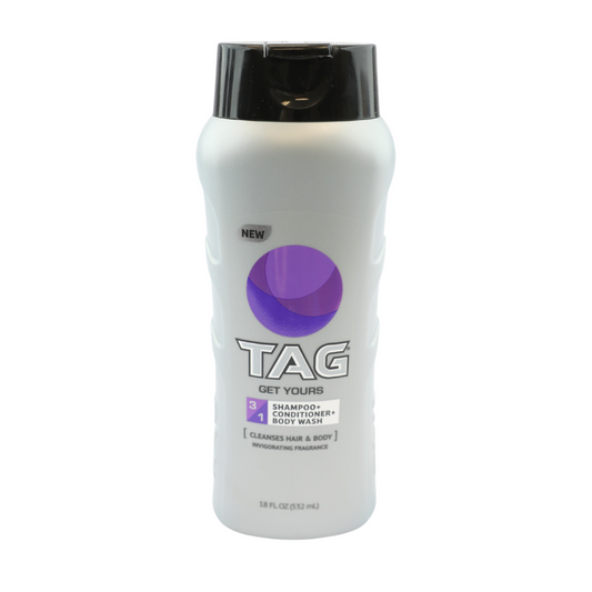 Tag Get Yours 3in1 Shampoo/Cond. Body Wash 18oz