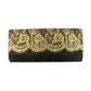 Avon Black and Gold Clutch 4.5" x 10"