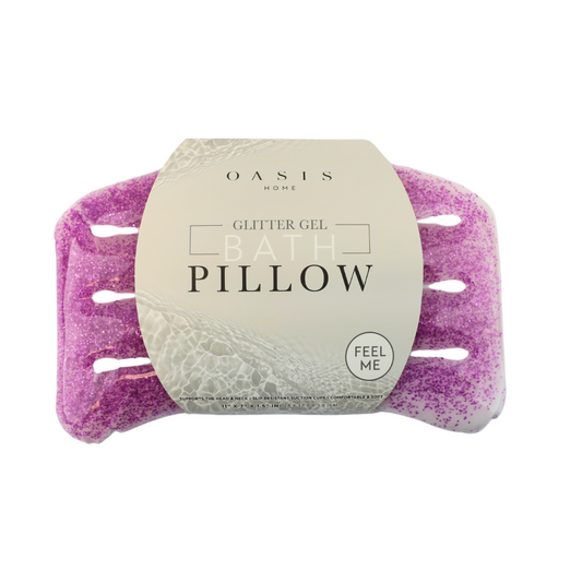 Oasis Glitter Gel Bath Pillow 6" x 10"