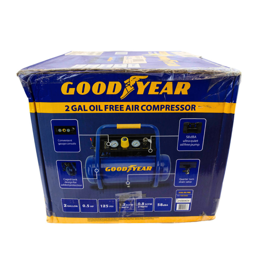 GoodYear 2 Gallon Oil Free Air Compressor