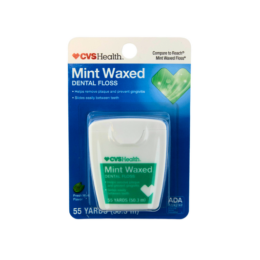 CVS Health Mint Waxed Dental Floss 55yrds.