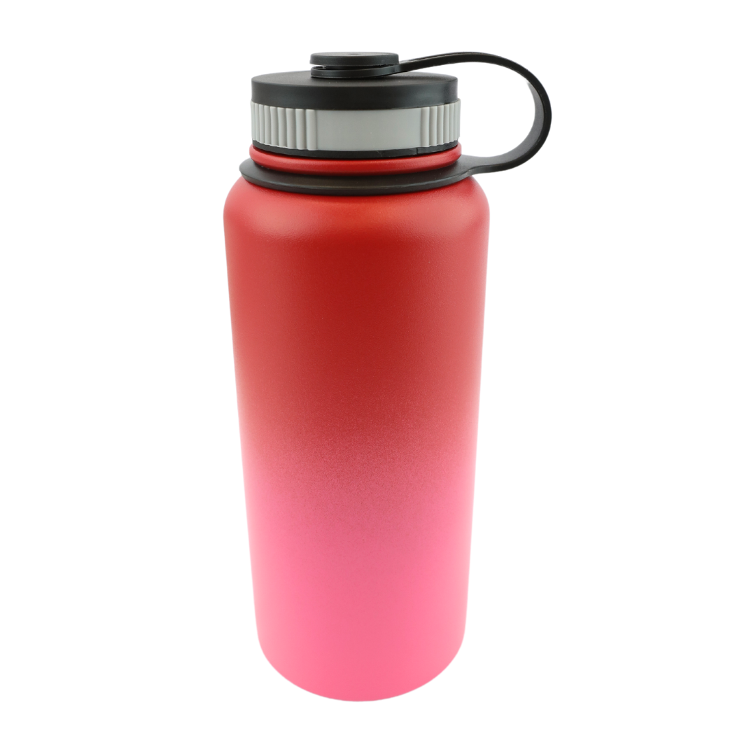 Sublimation Pink and Red Water Bottle 32oz