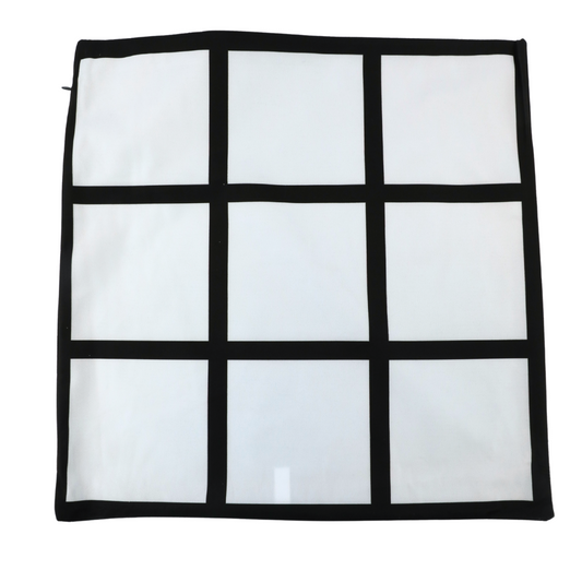 Sublimation Sofa Pillow Cover 9 Panel Grid 17x17in