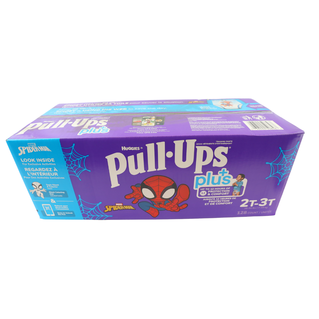 Spiderman Pull Ups 2T-3T Diapers, 128 Count