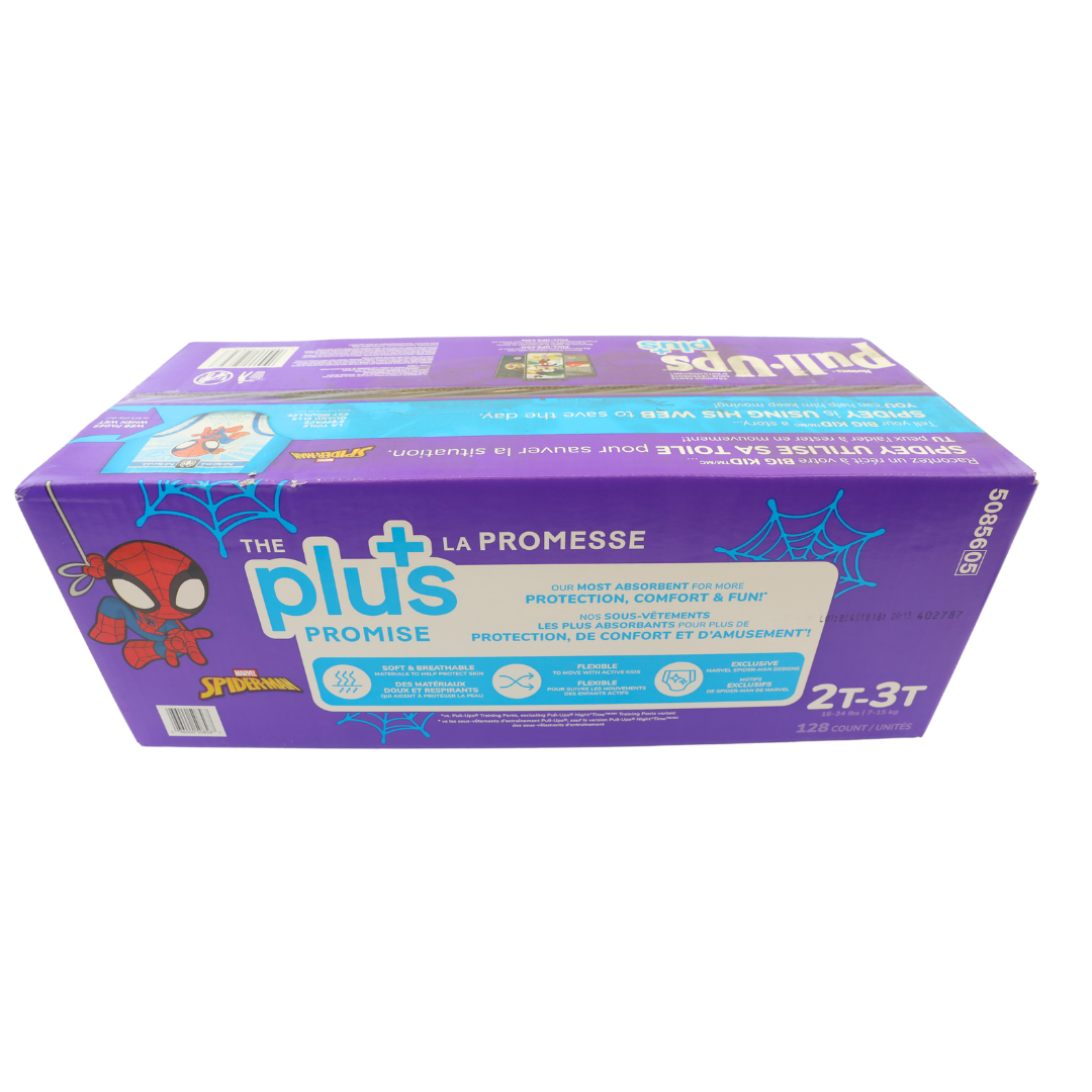 Spiderman Pull Ups 2T-3T Diapers, 128 Count